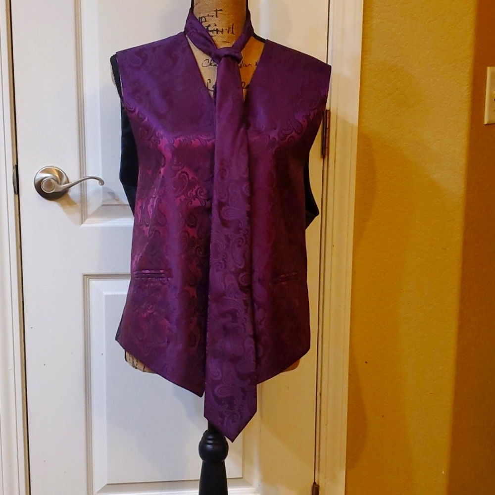 Vest & Tie Worn Once!